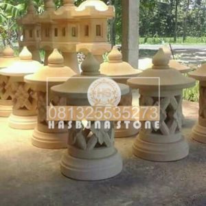 batu ukir alam lampion
