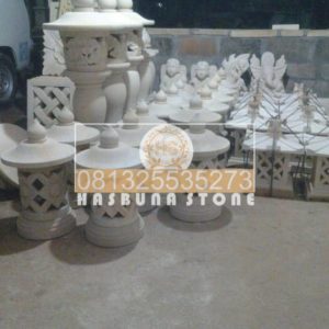 batu ukir alam lampion