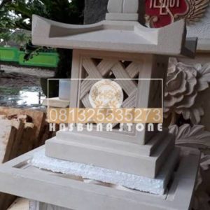 batu ukir alam lampion